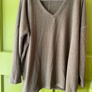 Nally & Millie made In USA .  Relaxed fit sweater.  Soft One Size. ❤️ NEVER WORN